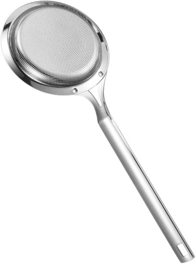 Stainless Steel Fine Mesh Skimmer Ladle For Kitchen Cooking Hot Pot Oil Draining - Image 1